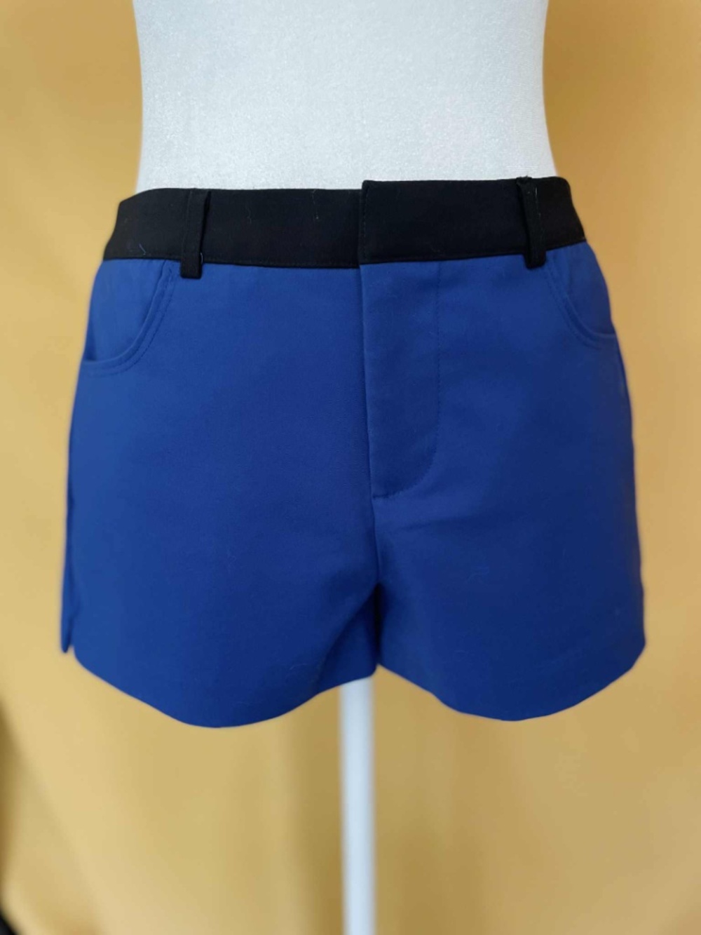 Forever 21 Y2K Gwen Stefani look Royal Blue Dress Shorts Office Summer Small S